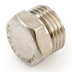 TAPPO MASCHIO IN OTTONE CROMATO LUCIDO