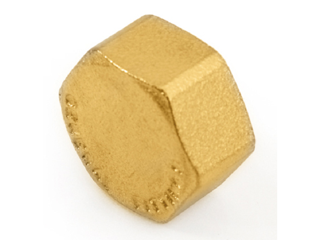 TAPPO FEMMINA IN OTTONE GIALLO