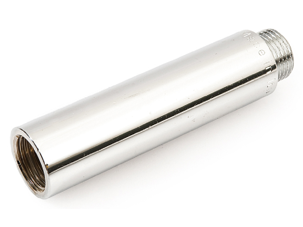 PROLUNGA PESANTE MASCHIO FEMMINA Ø 1/2" IN OTTONE CROMATO LUCIDO