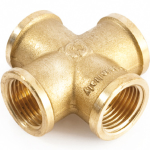 CROCE FEMMINA IN OTTONE GIALLO