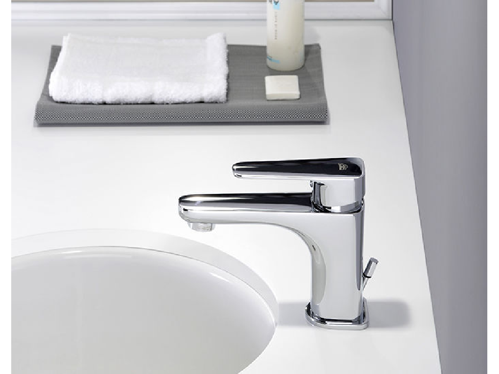 MISCELATORE LAVABO PAFFONI CROMATO CON SCARICO AUTOMATICO Ø 1"1/4 LINEA SLY - Image 2