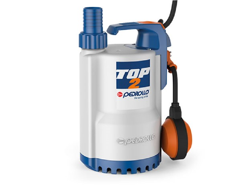 ELETTROPOMPA PEDROLLO TOP 2-LA SOMMERGIBILE DA DRENAGGIO PER LIQUIDI AGGRESSIVI MONOFASE HP 0,50
