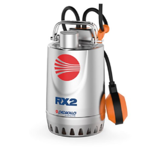 ELETTROPOMPA PEDROLLO RX 2 SOMMERGIBILE DA DRENAGGIO IN ACCIAIO INOX TRIFASE HP 0,50
