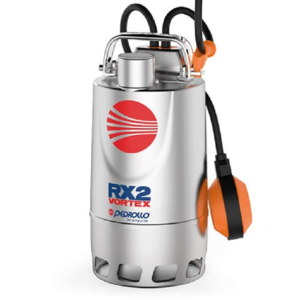 ELETTROPOMPA PEDROLLO RX 5/40-VORTEX SOMMERGIBILE PER ACQUE SPORCHE IN ACCIAIO INOX TRIFASE HP 1,50