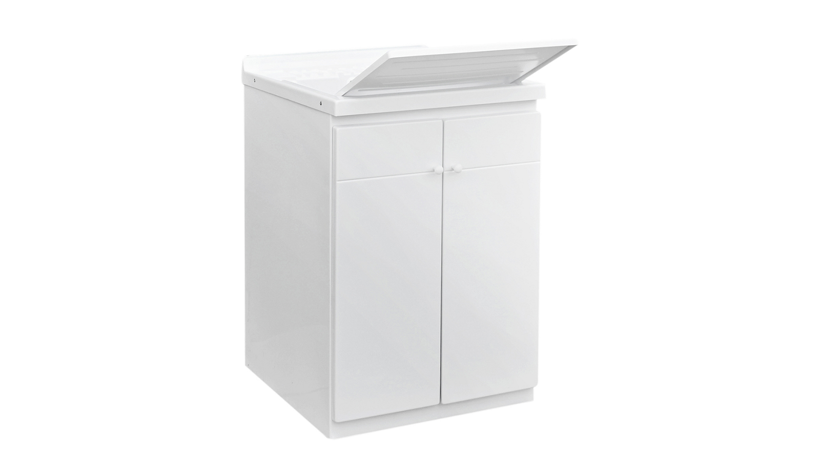 LAVATOIO CON MOBILE IN ABS E CON TAVOLA IN POLIPROPILENE L cm. 60 x P cm. 60 (2 ante)
