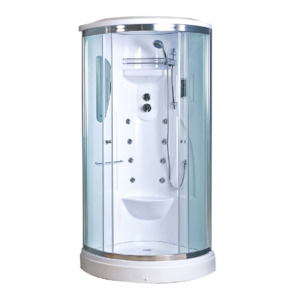 BOX DOCCIA AD ANGOLO MODELLO KILIMANGIARO CON IDROMASSAGGIO mm 900 x 900 x h2150