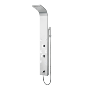 PARETE ATTREZZATA MULTIFUNZIONE MOD. CAYMAN Acciaio inox lucidato