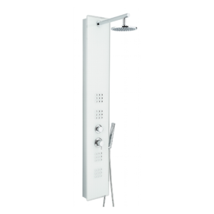 PARETE ATTREZZATA IDROTERAPICA MULTIFUNZIONE MOD. CRYSTAL Bianco