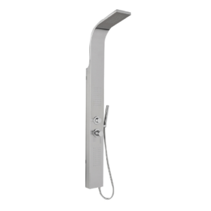 PARETE ATTREZZATA MULTIFUNZIONE MOD. LOIRA INOX Cromo satinato