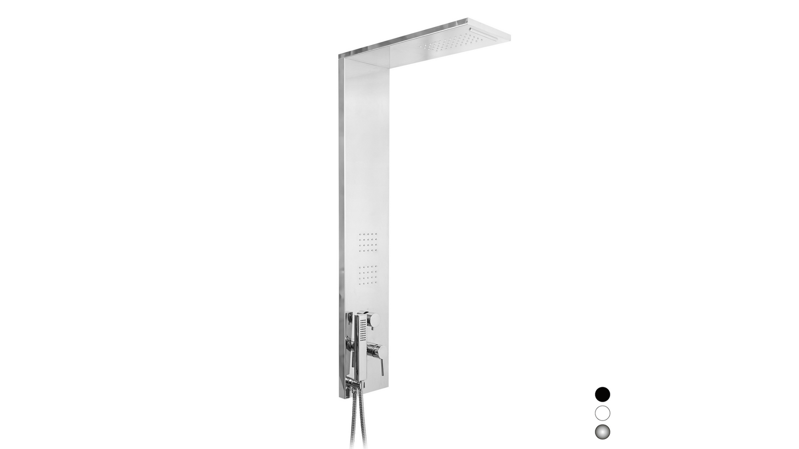 PARETE ATTREZZATA TREND LUCIDA Inox Lucido