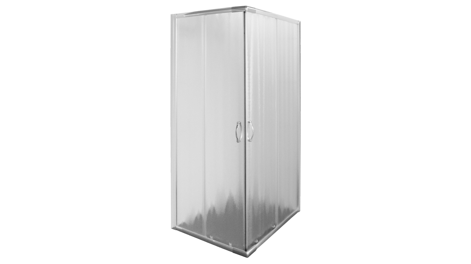 BOX DOCCIA 2 LATI CRISTALLO OPACO 4MM SERIE QUATTRO cm 68-78