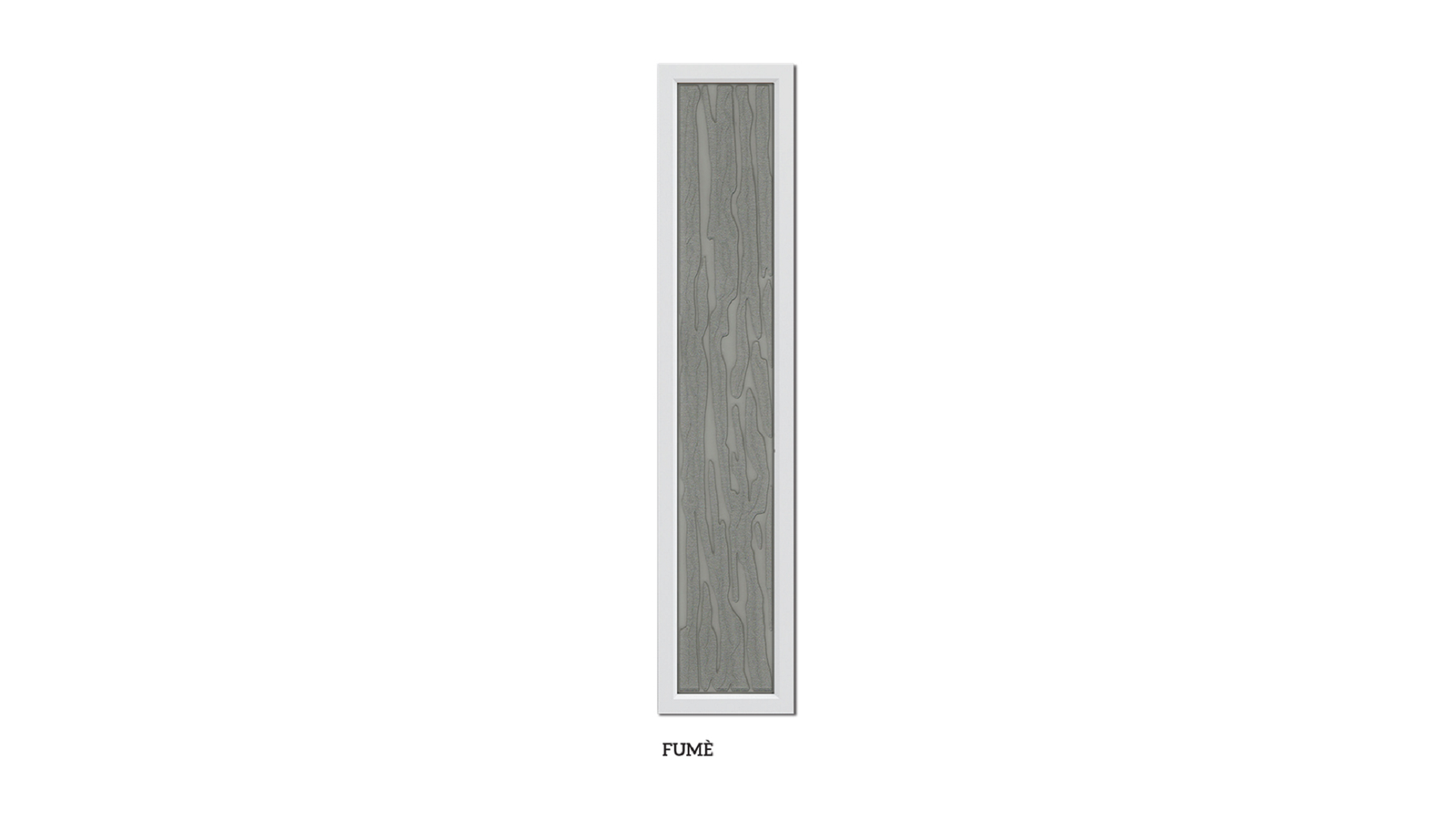 PORTA D'ARREDO PER INTERNO A SOFFIETTO CON VETRO NIAGARA FUME' cm 100 x 214 - Image 2