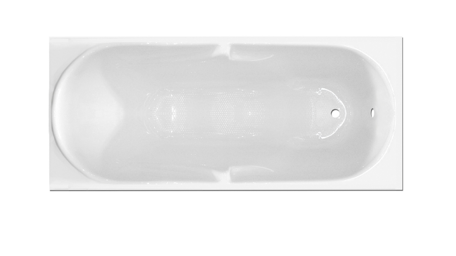 GUSCIO VASCA RETTANGOLARE MOD. MILO cm. 160 x 70 s/Pannello