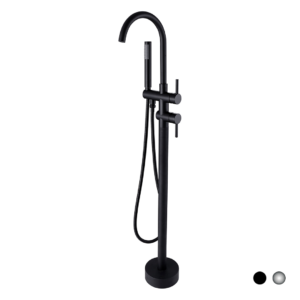 MISCELATORE MONOCOMANDO PER VASCA MODELLO DANTE cm 16x115 - Nero