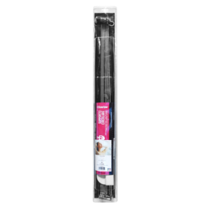 SUPPORTO CIRCOLARE PER TENDA DOCCIA 180 ° - Aste L. 76 cm