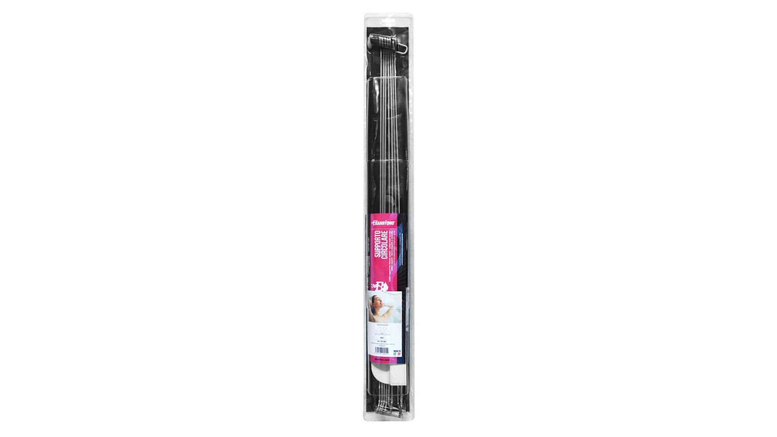 SUPPORTO CIRCOLARE PER TENDA DOCCIA 180 ° - Aste L. 76 cm