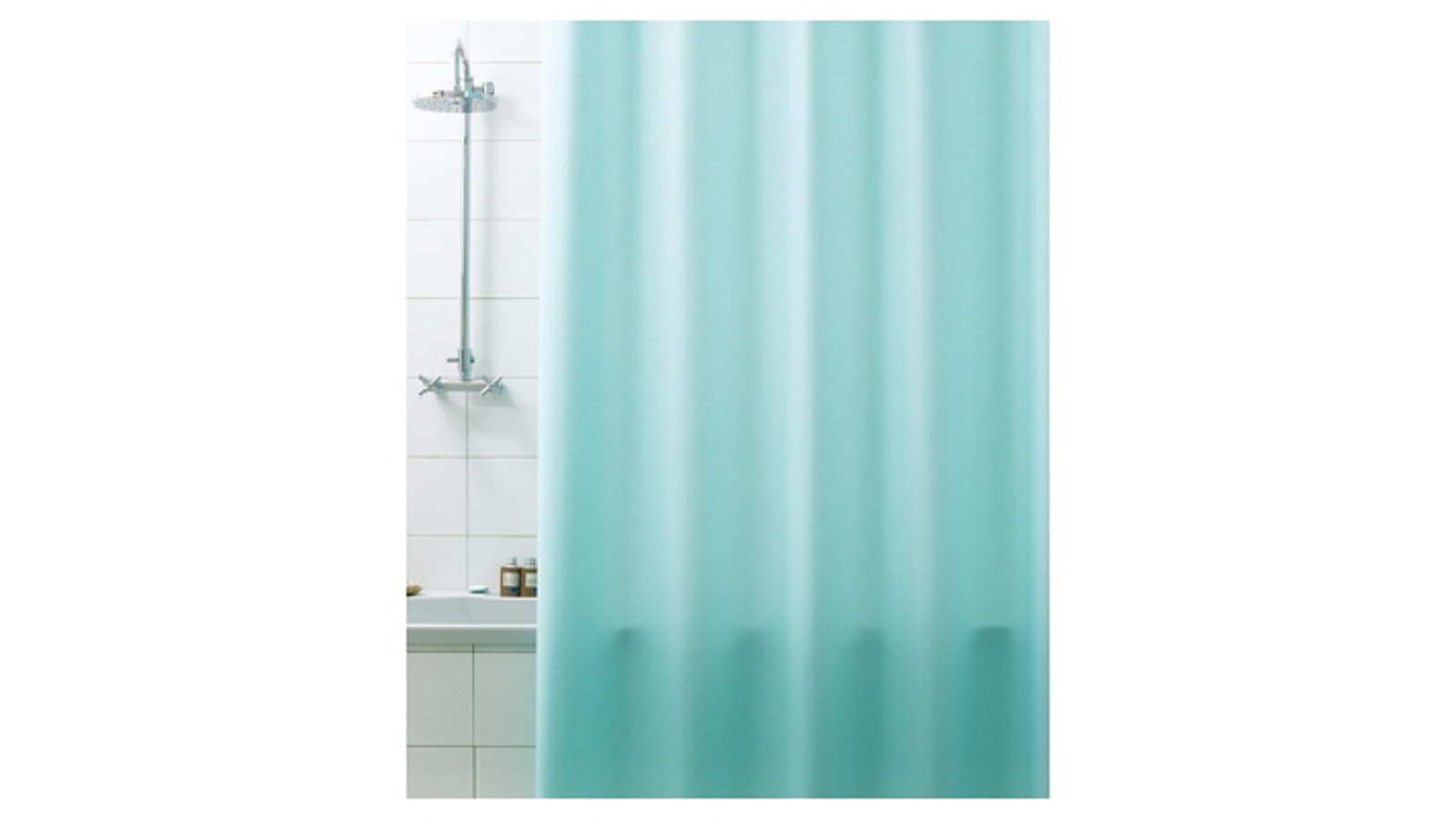 TENDA PER DOCCIA 2 LATI CM. 180 X 200 Mod. Verde Acqua -