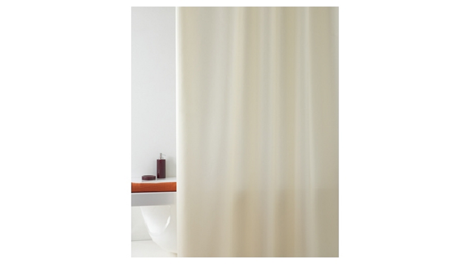 TENDA PER DOCCIA 2 LATI IN TESSUTO CM. 180 x 200 Mod. Beige -