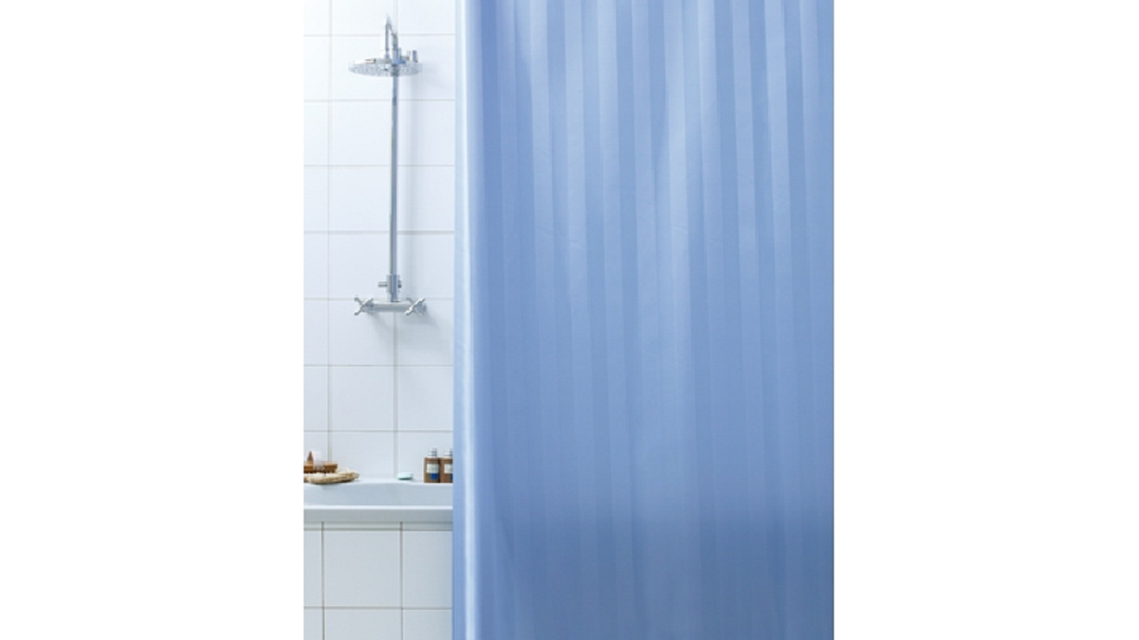 TENDA PER DOCCIA 2 LATI IN TESSUTO CM. 180 X 200 Mod. Celeste -