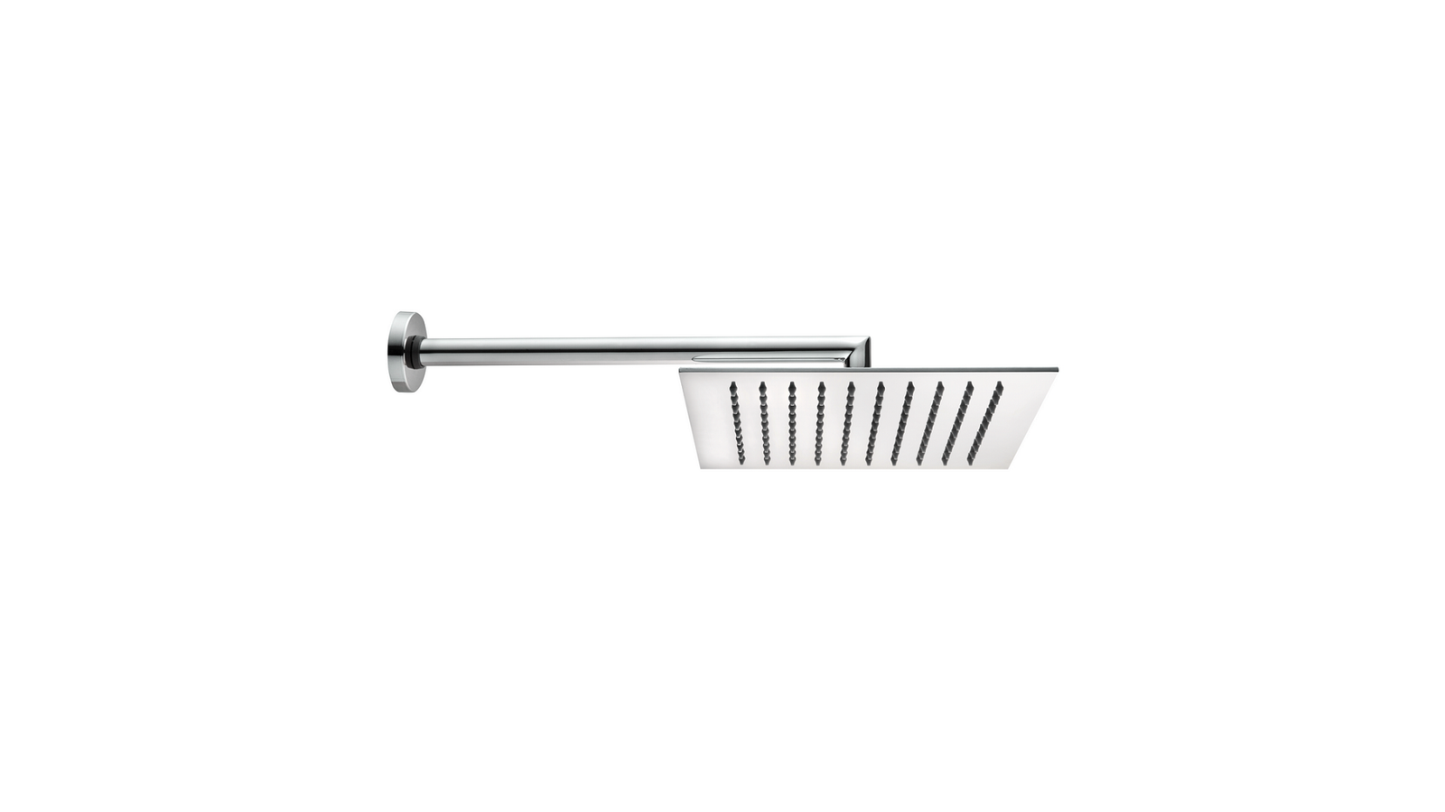 BRACCIO DOCCIA TETIS CON SOFFIONE QUADRO Cromo - cm 30x30