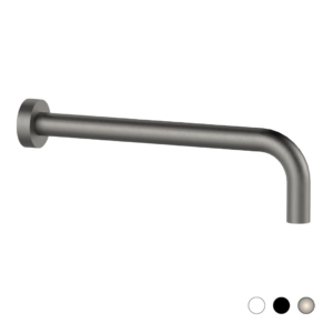 BRACCIO DOCCIA TONDO Nichel Spazzolato Opaco cm 40