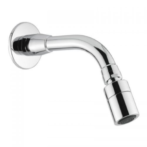 BRACCIO DOCCIA ANTIVANDALO IN TUBO CON SOFFIONE ORIENTABILE cm 16,5