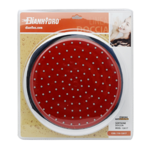SOFFIONE DOCCIA TONDO MODELLO 12617 DIAM. 228 Rosso