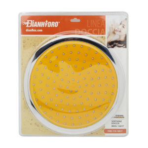 SOFFIONE DOCCIA TONDO MODELLO 12617 DIAM. 228 Arancio