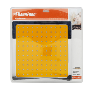 SOFFIONE DOCCIA QUADRO MODELLO 12618 MM 200 Arancio