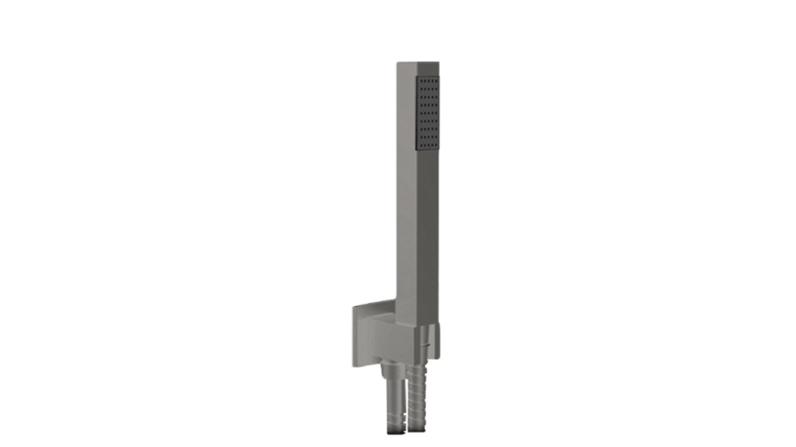 KIT DOCCETTA MINIMALE QUADRA Nichel Spazzolato Opaco