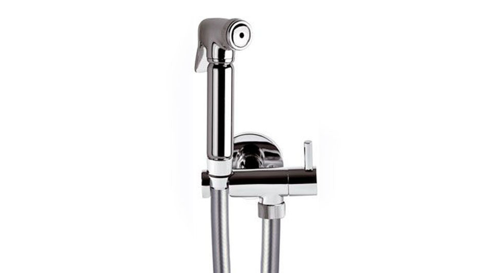 SET CON IDROSCOPINO + FLESSIBILE + SUPPORTO OTTONE LUX Cromo
