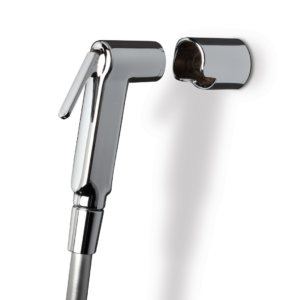 KIT DOCCETTA SHUT-OFF CROMO + FLESSIBILE + SUPPORTO -