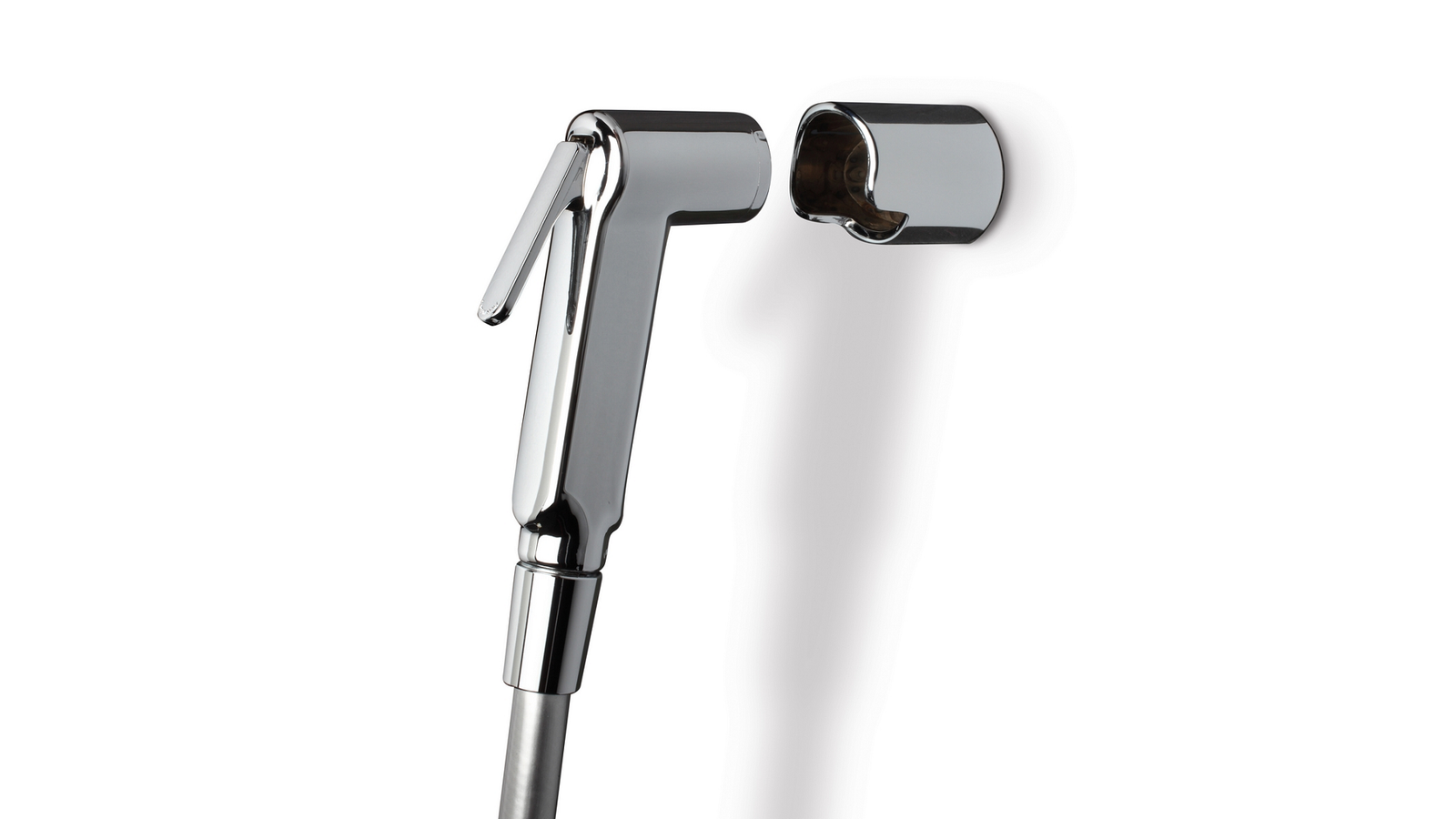 KIT DOCCETTA SHUT-OFF CROMO + FLESSIBILE + SUPPORTO -
