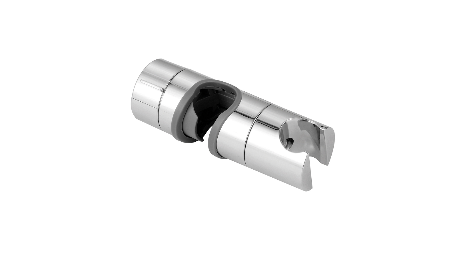 SUPPORTO SCORREVOLE IN ABS CROMATO PER ASTA 18-25MM Cromo