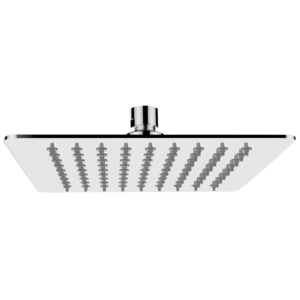 SOFFIONE DOCCIA QUADRO ULTRA SLIM ACCIAIO INOX cm 20x20