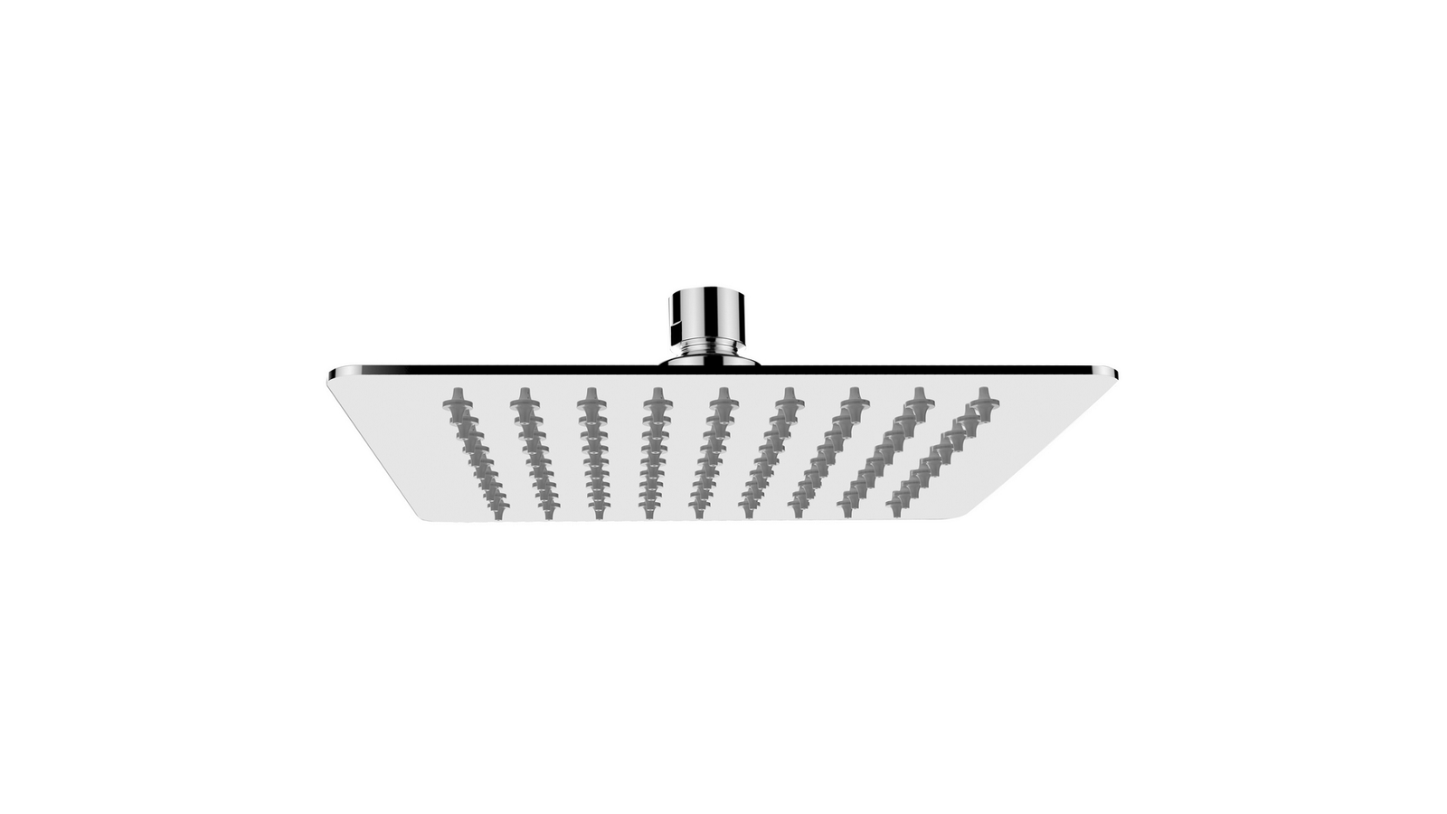 SOFFIONE DOCCIA QUADRO ULTRA SLIM ACCIAIO INOX cm 20x20