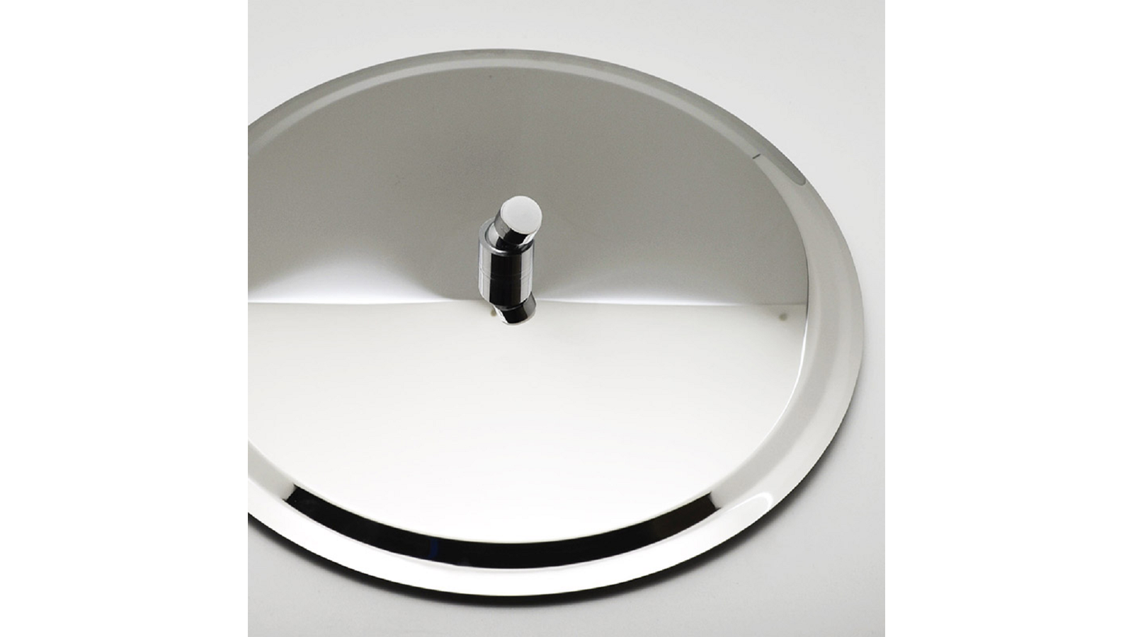 SOFFIONE DOCCIA TONDO ULTRA SLIM ACCIAIO INOX Diam. 200 mm - Image 3