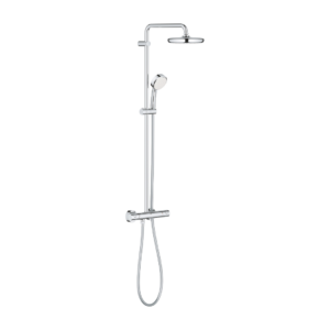 COLONNA DOCCIA CON MISC.TERMOSTATICO ESTERNO NEW TEMPESTA COSMO Cromo - Soffione D. 210 mm