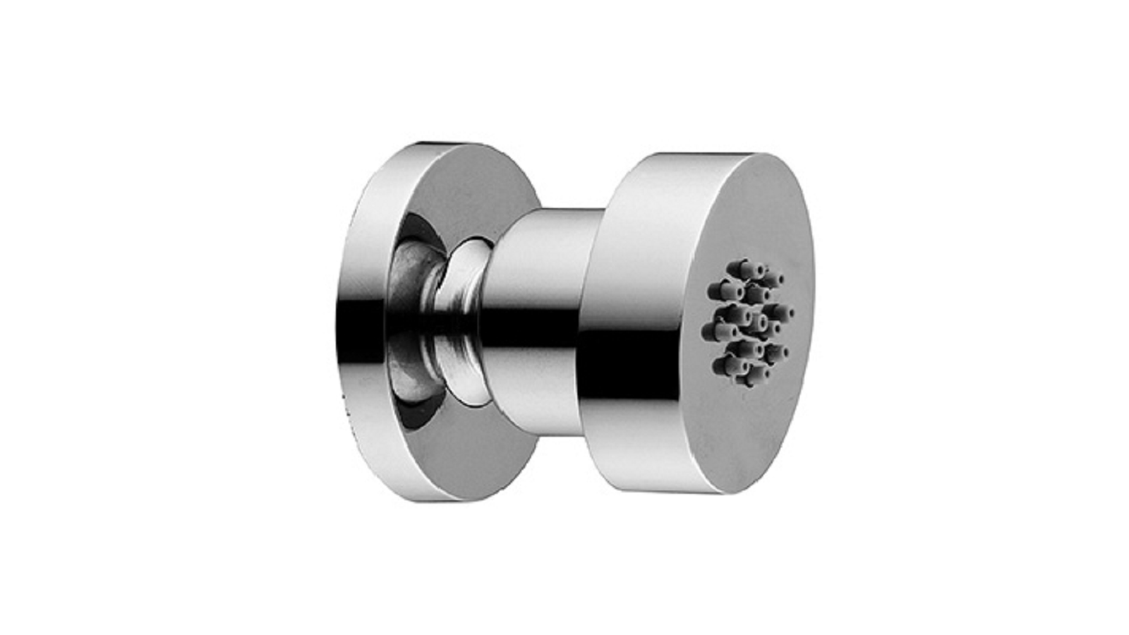 SOFFIONE PER GETTI LATERALI ELLITTICO CON ROSONE Diam. 48 mm