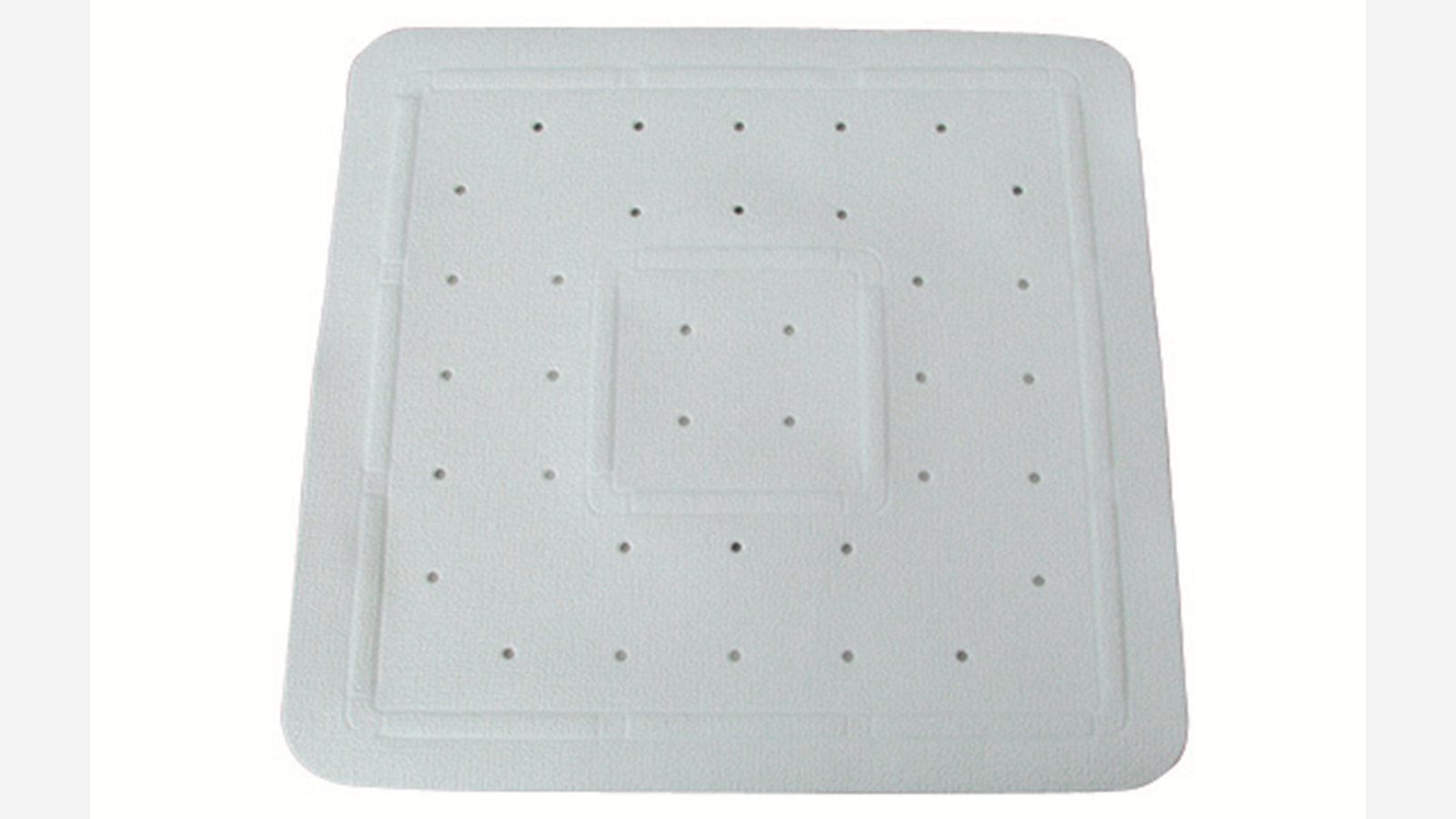 TAPPETO ANTISCIVOLO ANTIMUFFA Bianco - 55x55 cm