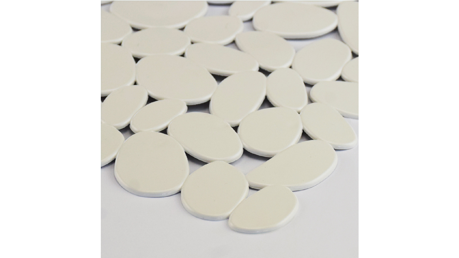 TAPPETO DOCCIA MOD. SASSOLINI CM 52 X 52 Bianco