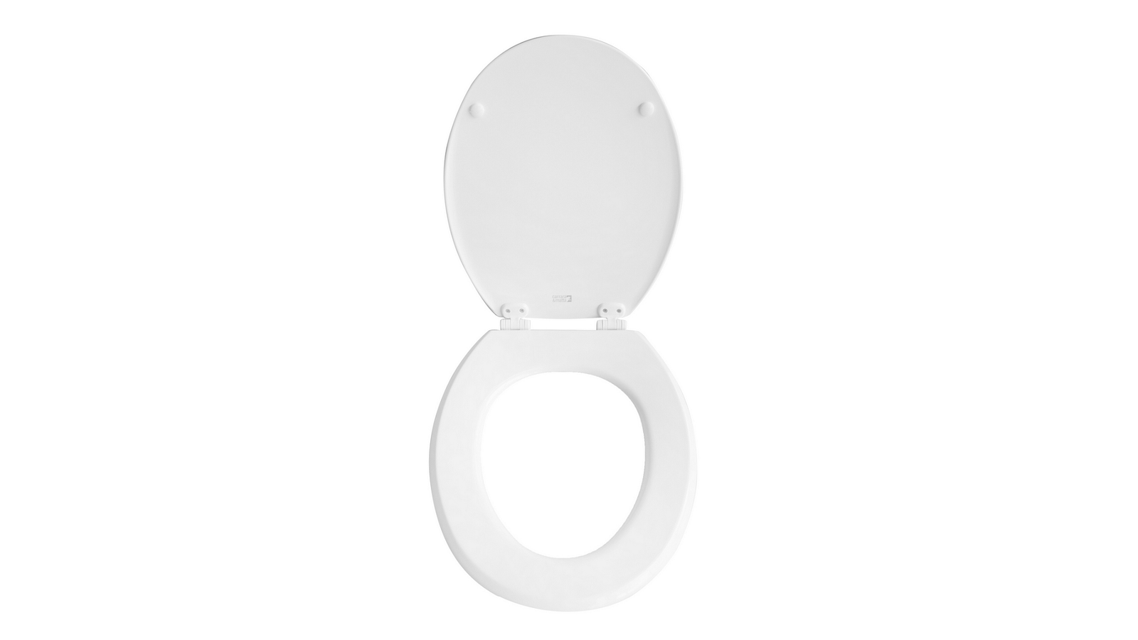 SEDILE WC UNIVERSALE CANYON IN LEGNO CON CERNIERE IN PVC BIANCO - Image 3