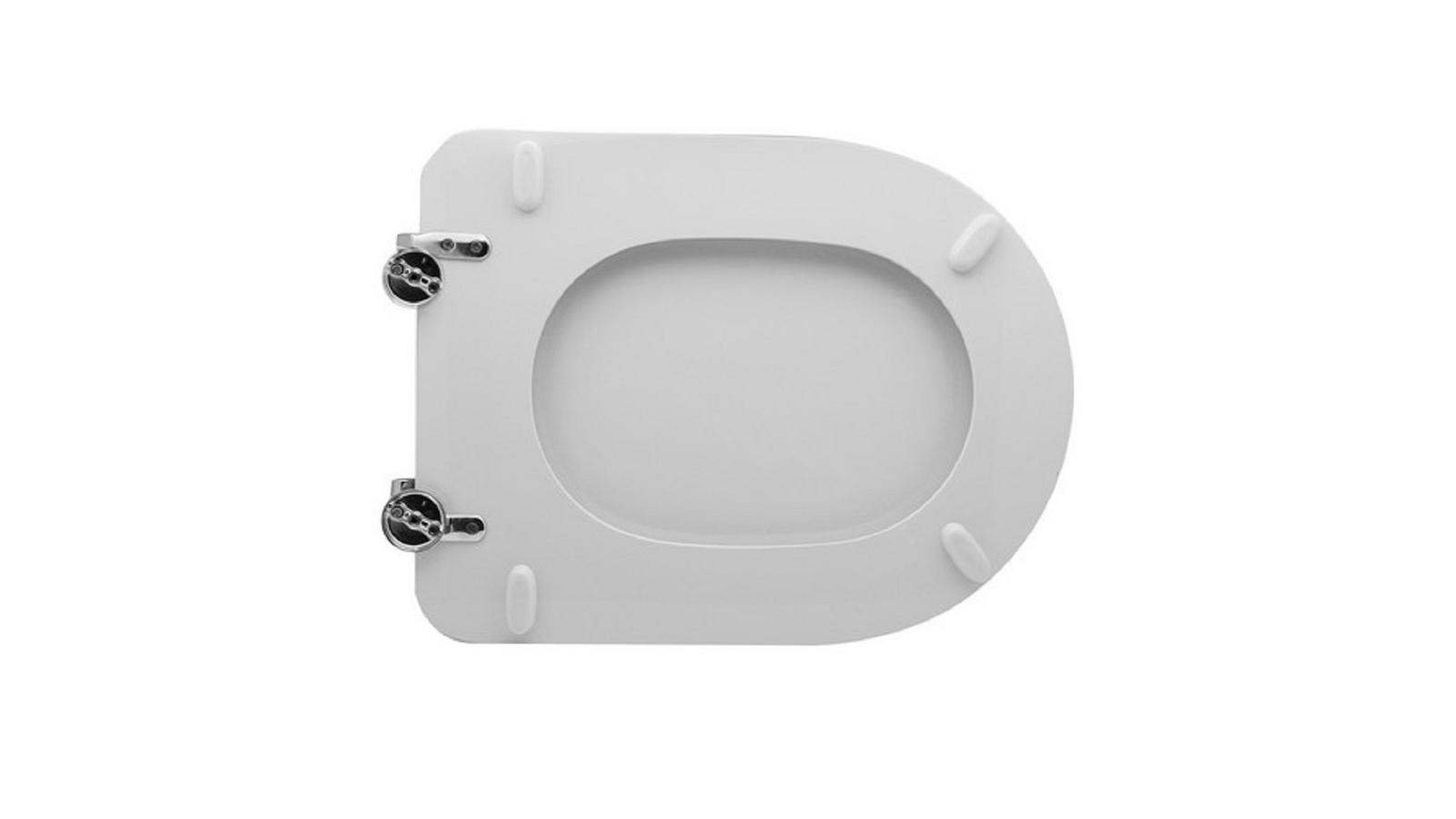 SEDILE WC PER AZZURRA VASO ELIOS FORMA 7 BIANCO-CERNIERE A PASSANTI - Image 2