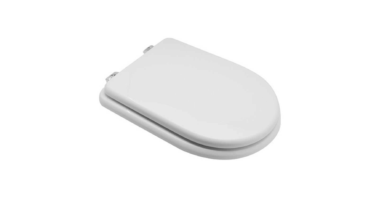 SEDILE WC PER AZZURRA VASO ELIOS FORMA 7 BIANCO-CERNIERE A PASSANTI - Image 3