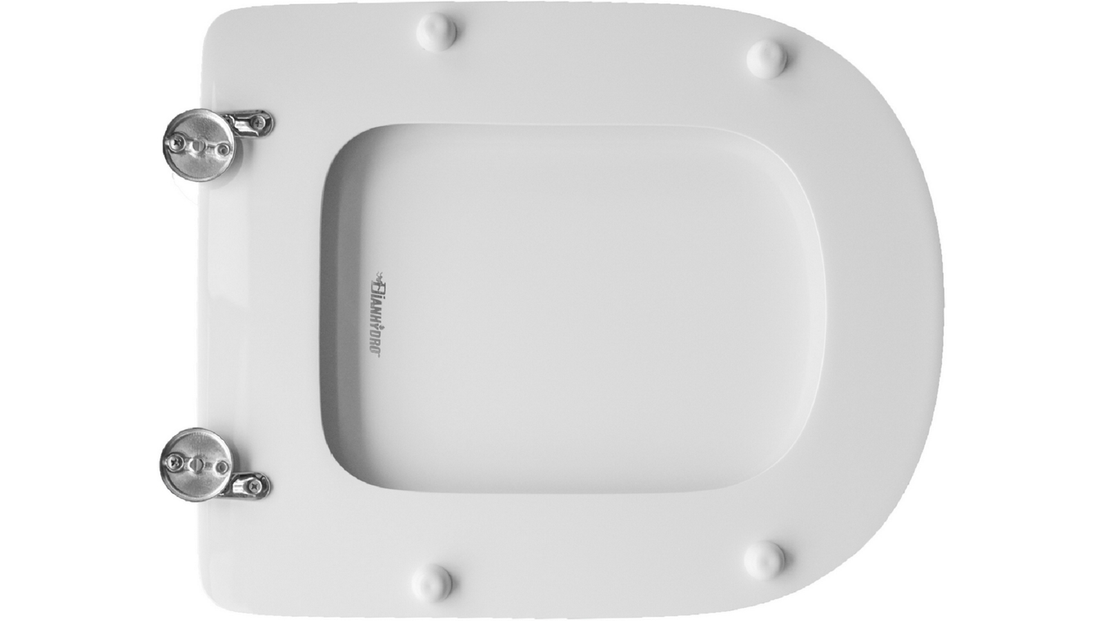 SEDILE WC PER DOLOMITE VASO CRISTALLO BIANCO FORMA 7 BIANCO - Image 2