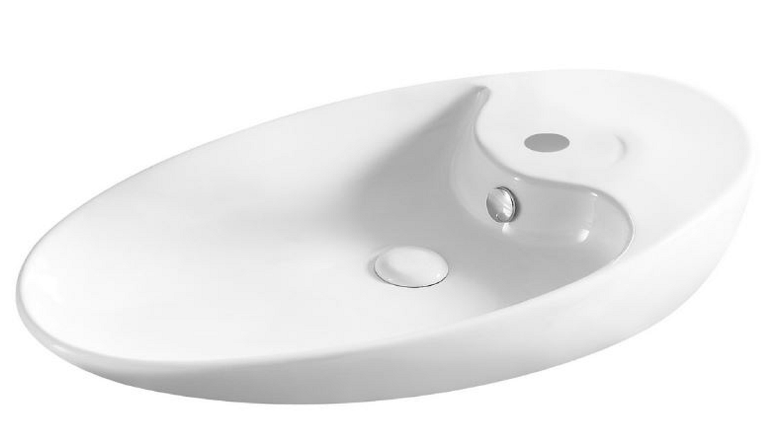 LAVABO DA APPOGGIO MONOFORO 73,5 X 39 CM IN CERAMICA