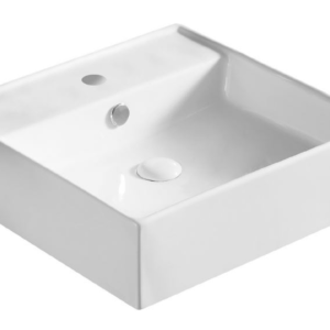 LAVABO DA APPOGGIO MONOFORO 46,5 X 46,5 CM IN CERAMICA