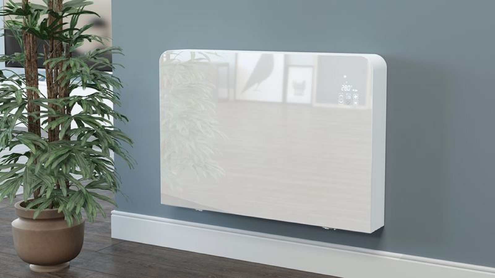 Termoconvettore ad acqua Radiantore Glass 250 - DC Inverter Idealclima