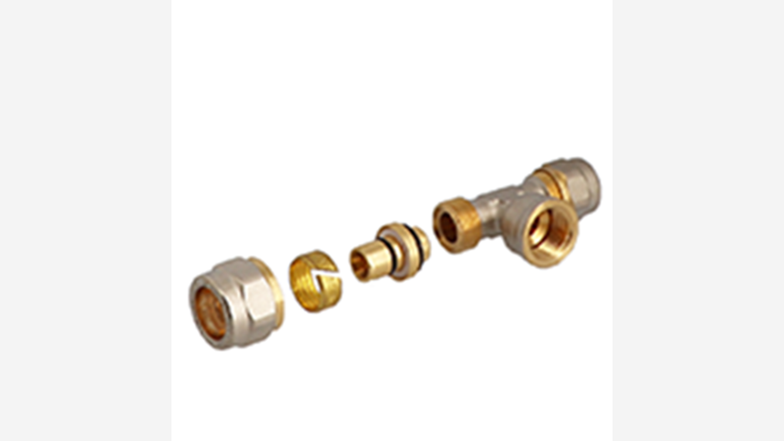 RACCORDO A TEE FEMMINA A STRINGERE ANIMA MOBILE SERIE 700 APE PER TUBO MULTISTRATO ACQUA