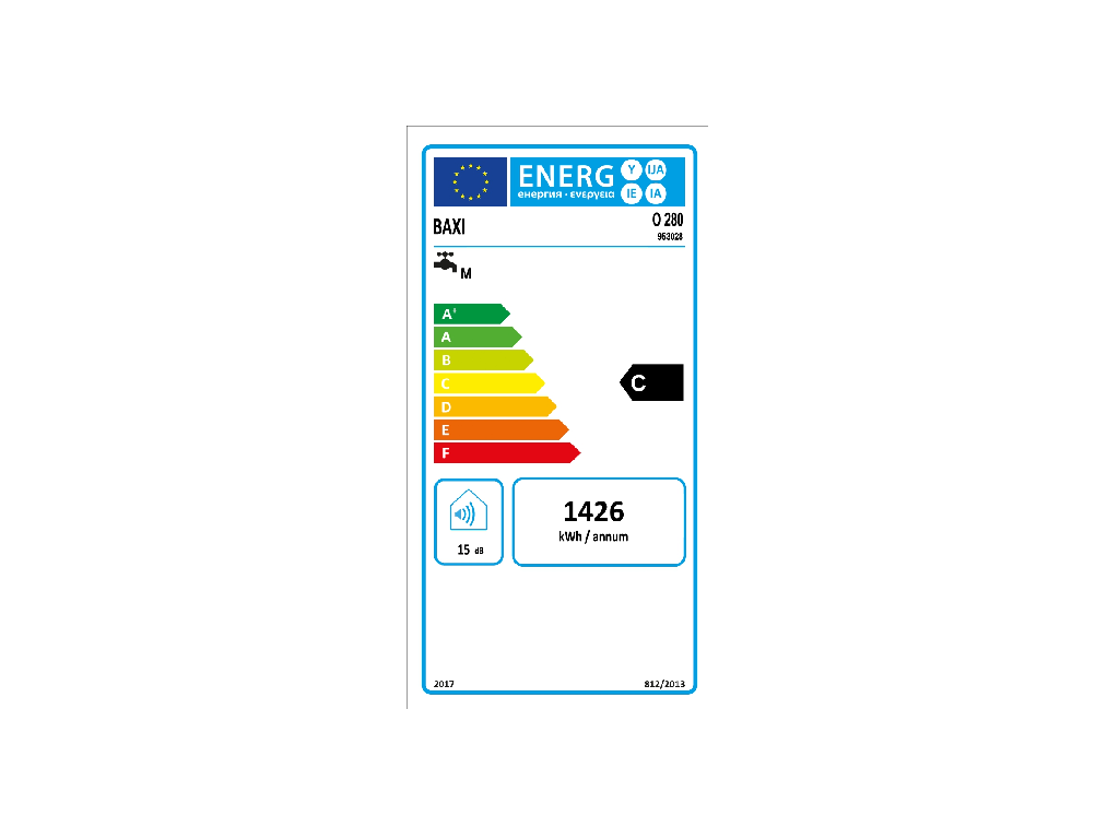 SCALDABAGNO ELETTRICO ORIZZONTALE BAXI O280 LINEA EXTRA+ 80 LITRI - Image 2